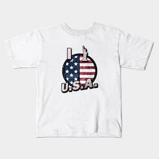 I LOVE USA Kids T-Shirt